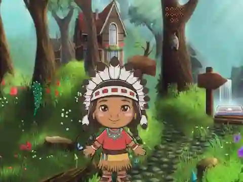 Гульня Girl Reach Thanksgiving Land онлайн
