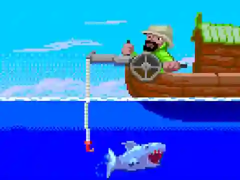 Гульня Dock Fishing онлайн