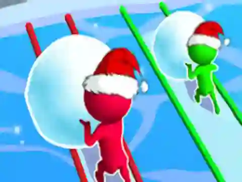 Гульня Snow Race: Christmas Runner онлайн