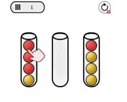 Гульня Balls Sorter онлайн