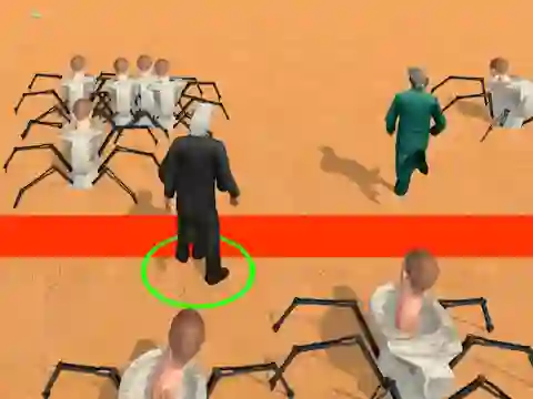 Гульня Cameraman vs Skibidi Survival онлайн