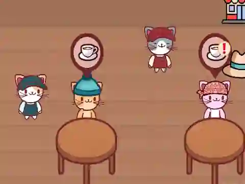 Гульня Cat Coffee Shop онлайн