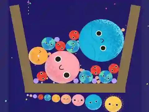 Гульня Merge Planets онлайн