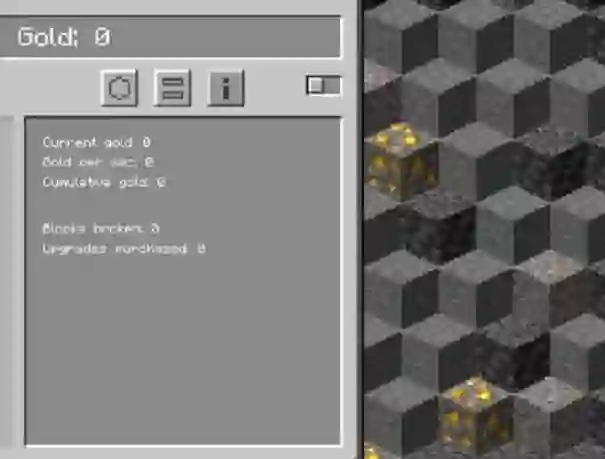 Гульня Minecraft Gold Clicker онлайн