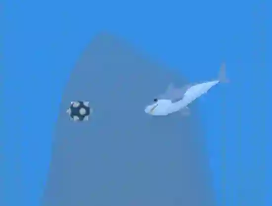 Гульня Lonely Shark Frenzy онлайн
