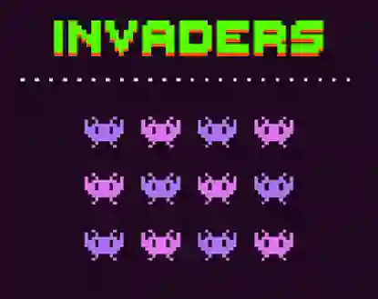 Гульня Invaders онлайн