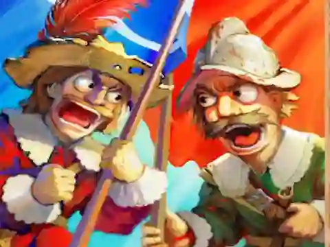 Гульня Musketeers Gunpowder vs Steel онлайн