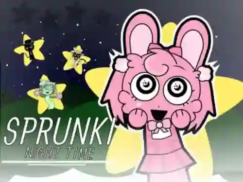 Гульня Sprunki Night Time 2 онлайн