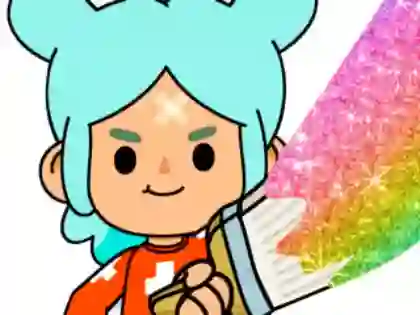 Гульня Coloring Book: Toca Boca Rita онлайн