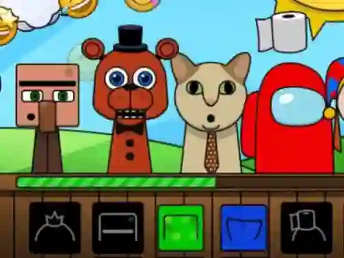 Гульня Sprunki: Monsters онлайн