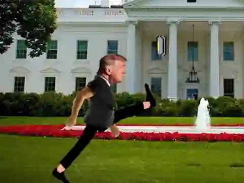 Гульня Trump Wobble Walk Challenge онлайн