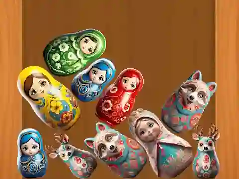 Гульня Merge Matreshki онлайн