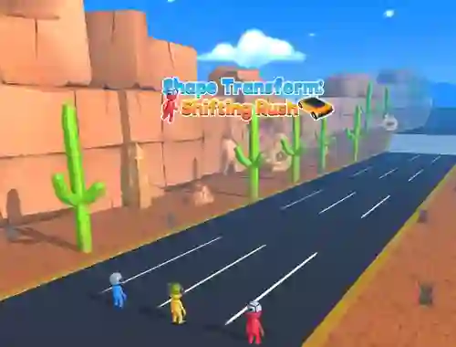Гульня Shape Transform: Shifting Rush онлайн