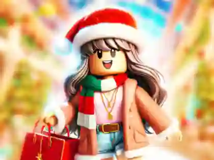 Гульня Jigsaw Puzzle: Roblox Christmas Mall онлайн