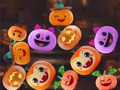 Гульня Merge Connect Pumpkins: Halloween! онлайн