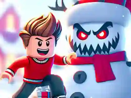 Гульня Jigsaw Puzzle: Roblox Snowball Battle онлайн