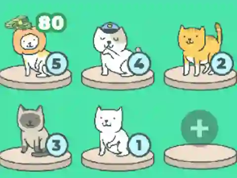 Гульня Meow Merge онлайн