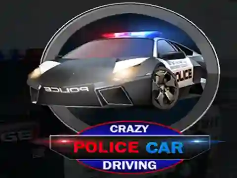 Гульня Crazy Police Car Driving онлайн