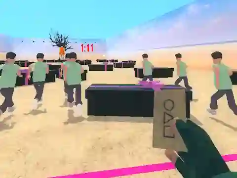 Гульня Squid Game Red Light онлайн