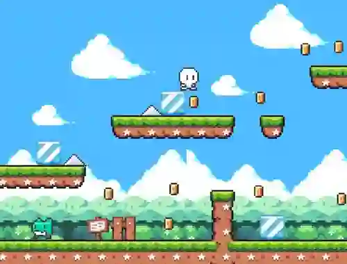 Гульня Snowman Adventure онлайн