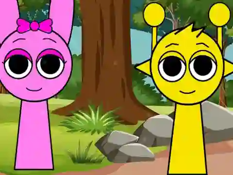 Гульня Hidden Sprunki онлайн