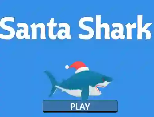 Гульня Santa Shark онлайн