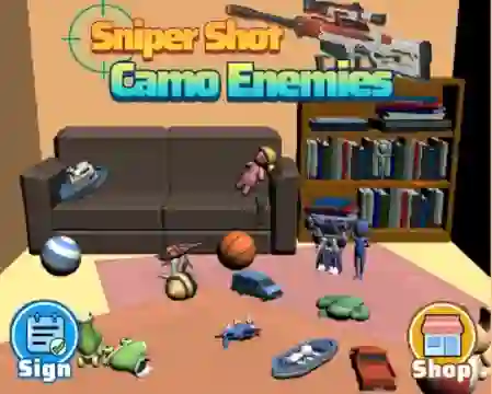 Гульня Sniper Shot Camo Enemies онлайн