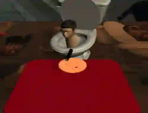 Гульня Skibidi Toilet Squid Game Honeycomb онлайн