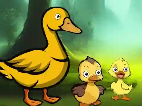 Гульня Duck Family Reach Pond онлайн