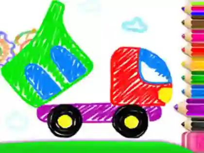 Гульня Toddler Drawing: Tanker Truck онлайн