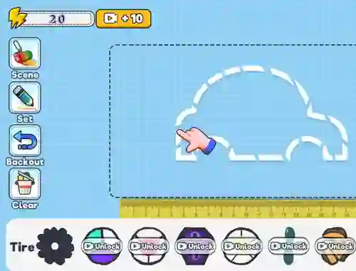 Гульня Draw Your Car онлайн