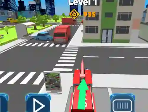 Гульня Fire Truck Rescue Driving онлайн