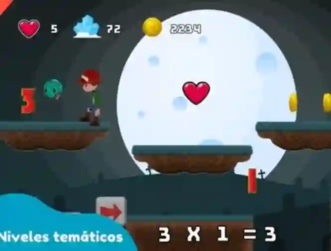 Гульня Sam's Math Adventure онлайн