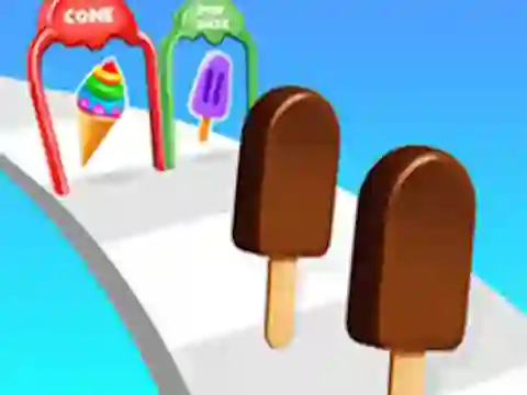 Гульня Ice Cream Stack Runner онлайн