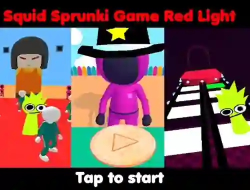 Гульня Squid Sprunki Game Red Light онлайн