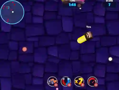 Гульня Minecraft Squid Game Worm.io онлайн