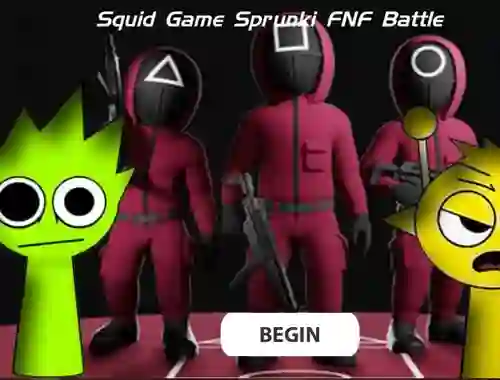 Гульня Squid Game Sprunki Fnf Battle онлайн