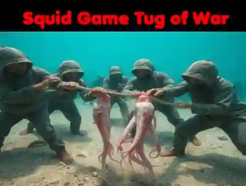 Гульня Squid Game Tug Of War онлайн