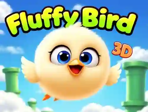 Гульня Fluffy Bird 3D онлайн