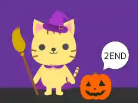 Гульня Cat and Halloween Escape онлайн