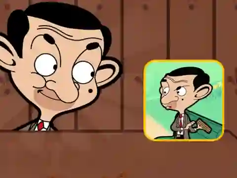 Гульня Mr Bean Solve Puzzle онлайн