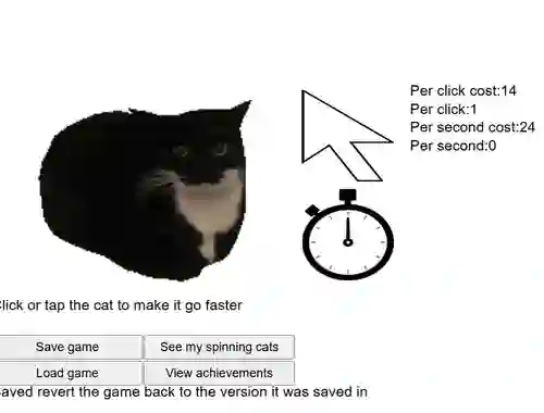 Гульня Spinning Cat Clicker онлайн
