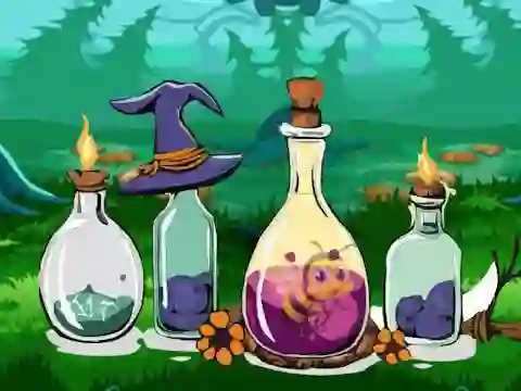 Гульня Bottle Stuck Honeybee Escape онлайн