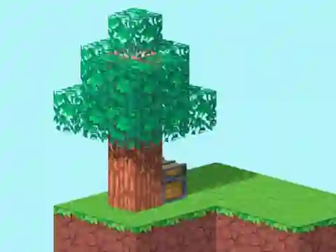 Гульня Skyblock 3D: Survival онлайн
