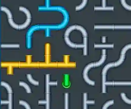 Гульня Connect The Pipes Water Puzzle онлайн