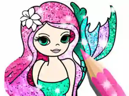 Гульня Coloring Book: Little Mermaid онлайн