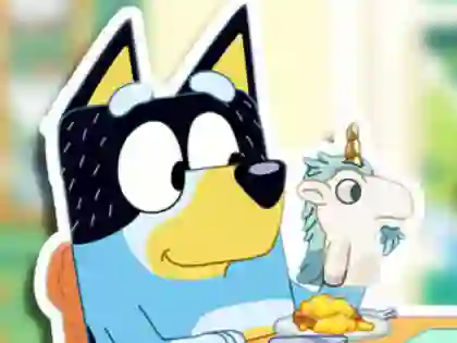 Гульня Jigsaw Puzzle: Bluey Toy Time онлайн
