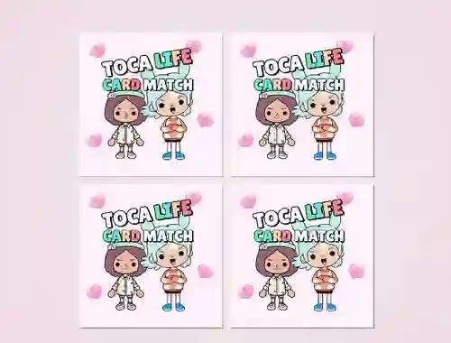 Гульня Toca Life Memory Card Match онлайн