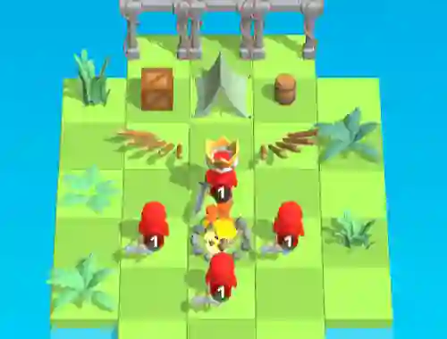 Гульня Castle Wars Cell Battle онлайн