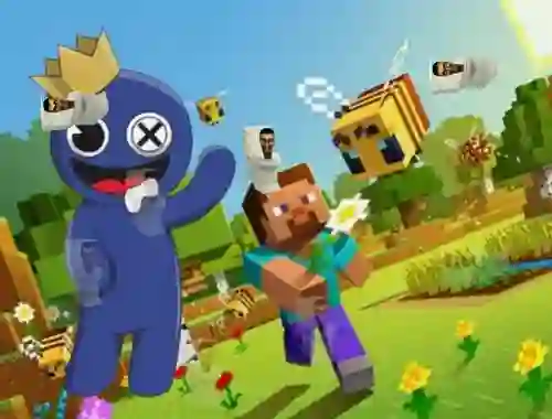 Гульня Rainbow Friends Minecraft Hidden Skibidi онлайн